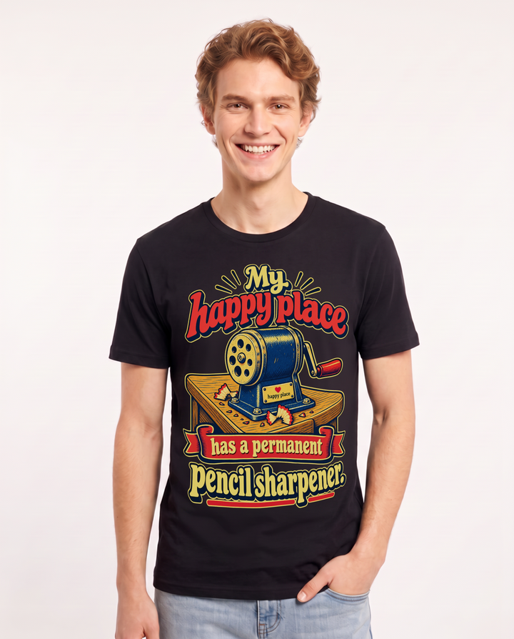 Teacher Black T-Shirt for Men – Everyday Expression Graphic Tee product image 3