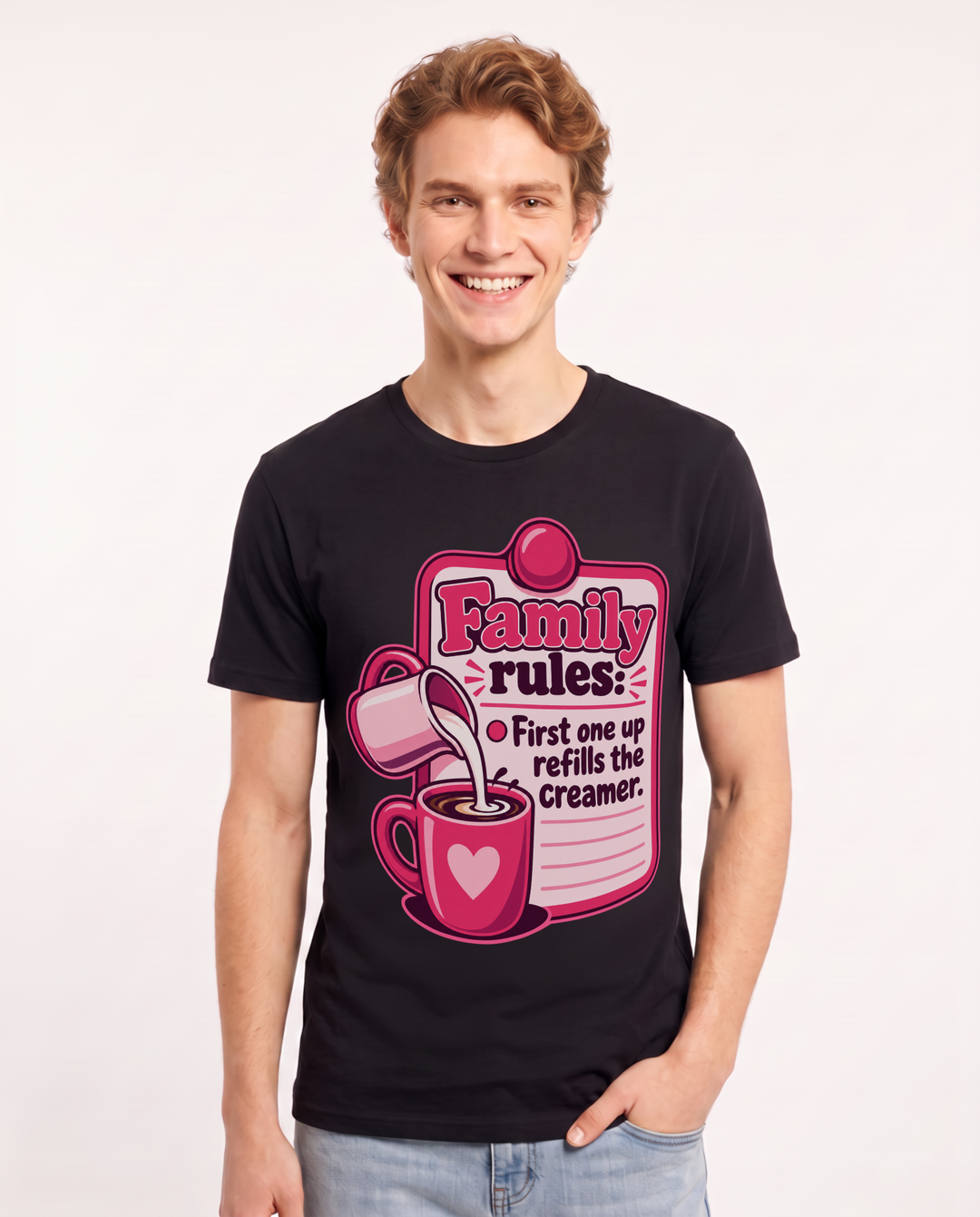 Grandparent Black T-Shirt for Men – Everyday Expression Graphic Tee product image 3