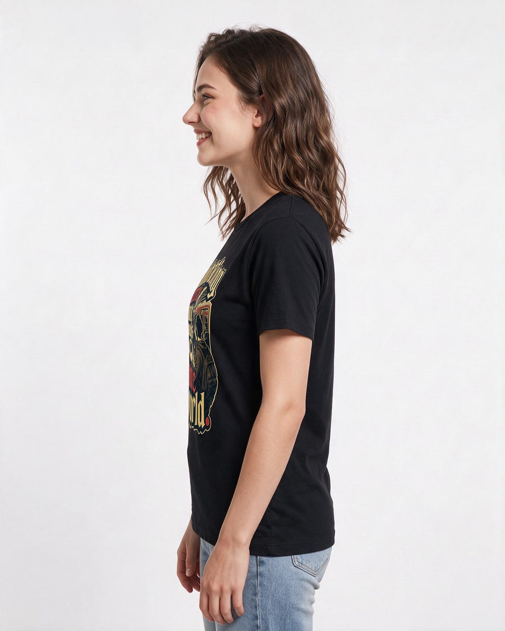 Neurodiversity Black T-Shirt for Women – Everyday Expression Graphic Tee product image 2