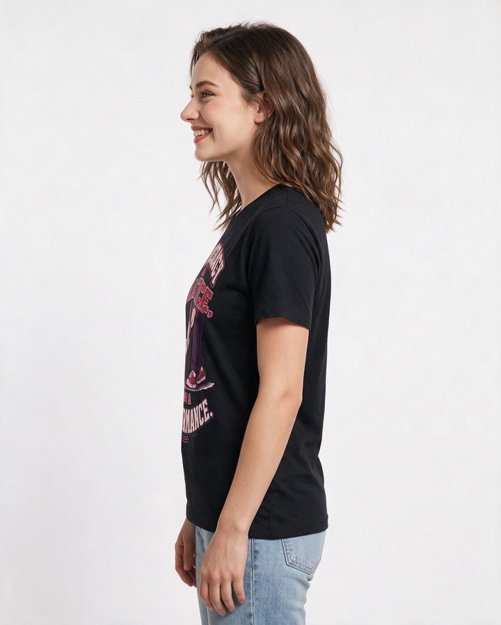 Political Statement Black T-Shirt for Women – Everyday Expression Graphic Tee product image 2