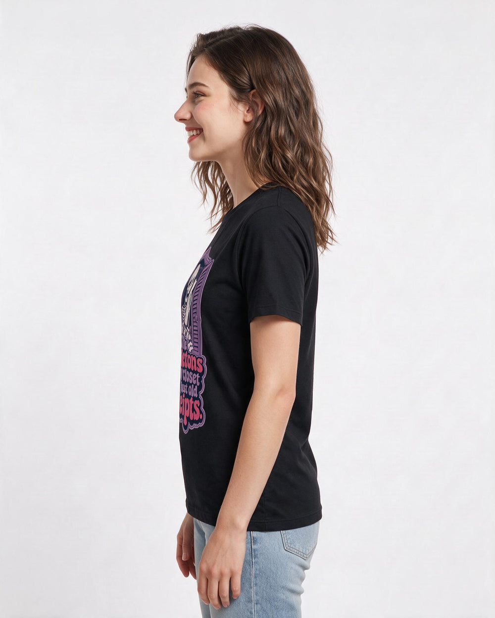 Halloween Black T-Shirt for Women – Halloween Theme Graphic Tee product image 2