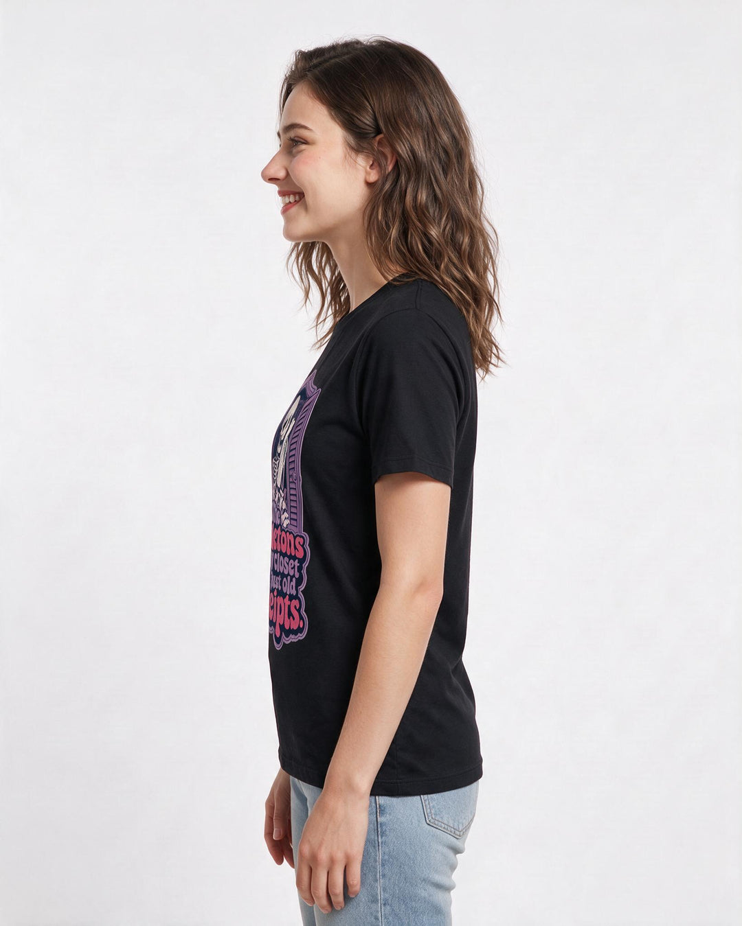 Halloween Black T-Shirt for Women – Halloween Theme Graphic Tee product image 2