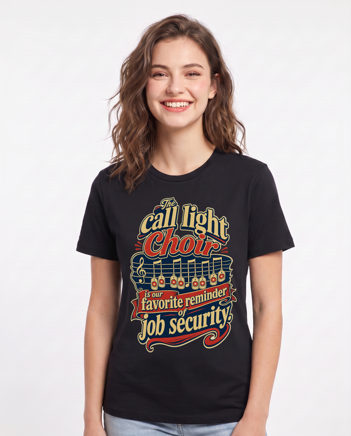 Nurse Black T-Shirt for Women – Nursing Life Graphic Tee product image 3