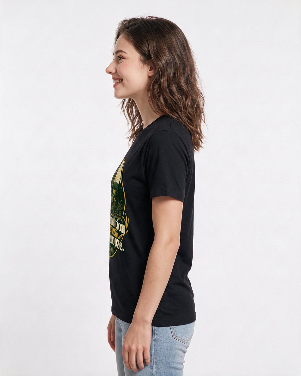 Hunting Black T-Shirt for Women – Everyday Expression Graphic Tee product image 2