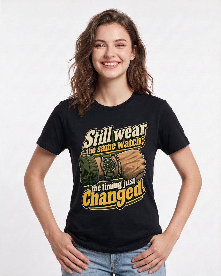 Veteran Black T-Shirt for Women – Everyday Expression Graphic Tee product image 1