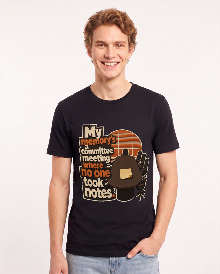Meme Black T-Shirt for Men – Everyday Expression Graphic Tee product image 3