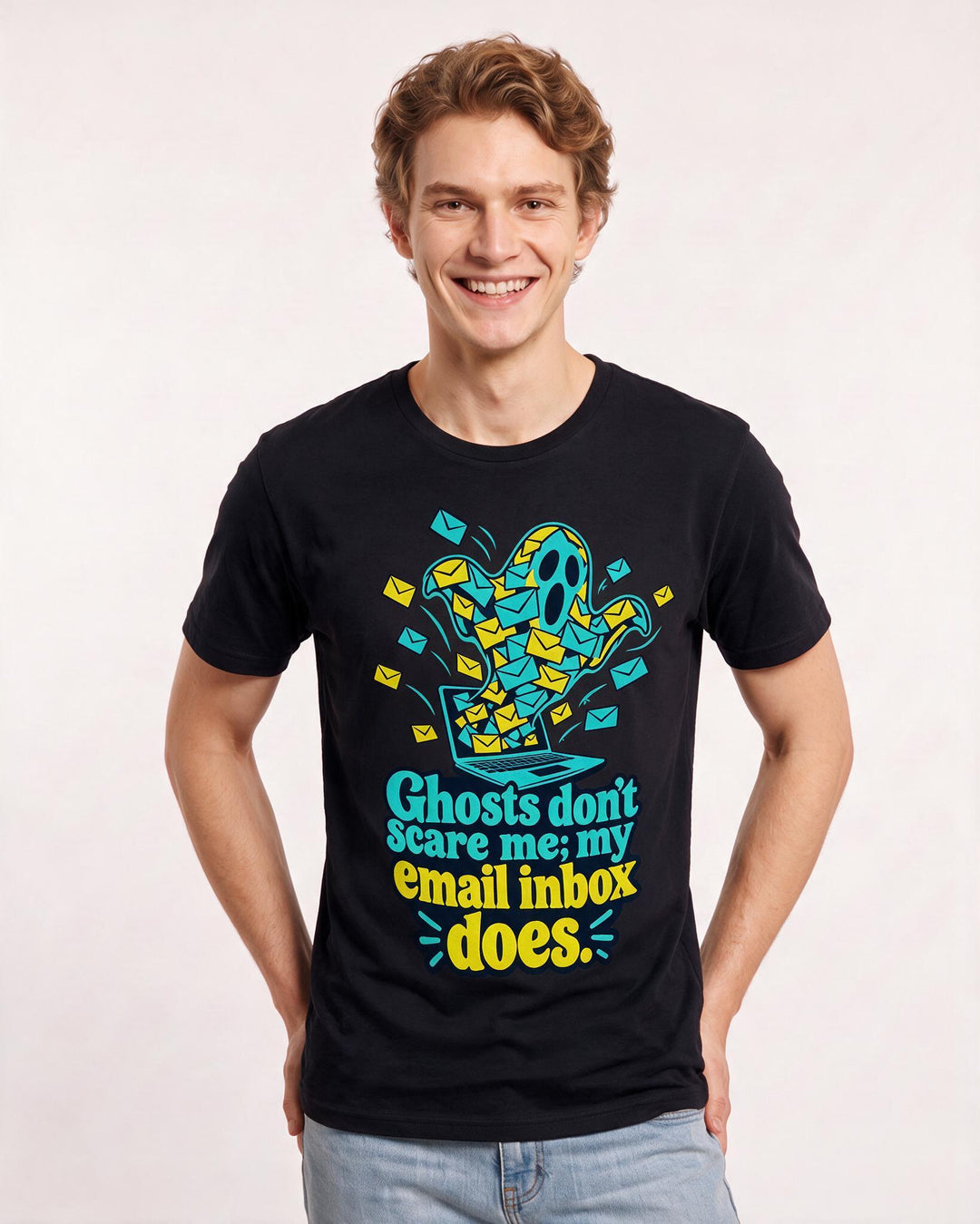 Halloween Black T-Shirt for Men – Halloween Theme Graphic Tee product image 1