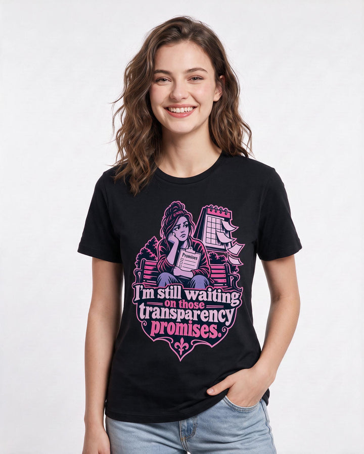 Political Statement Black T-Shirt for Women – Everyday Expression Graphic Tee product image 1