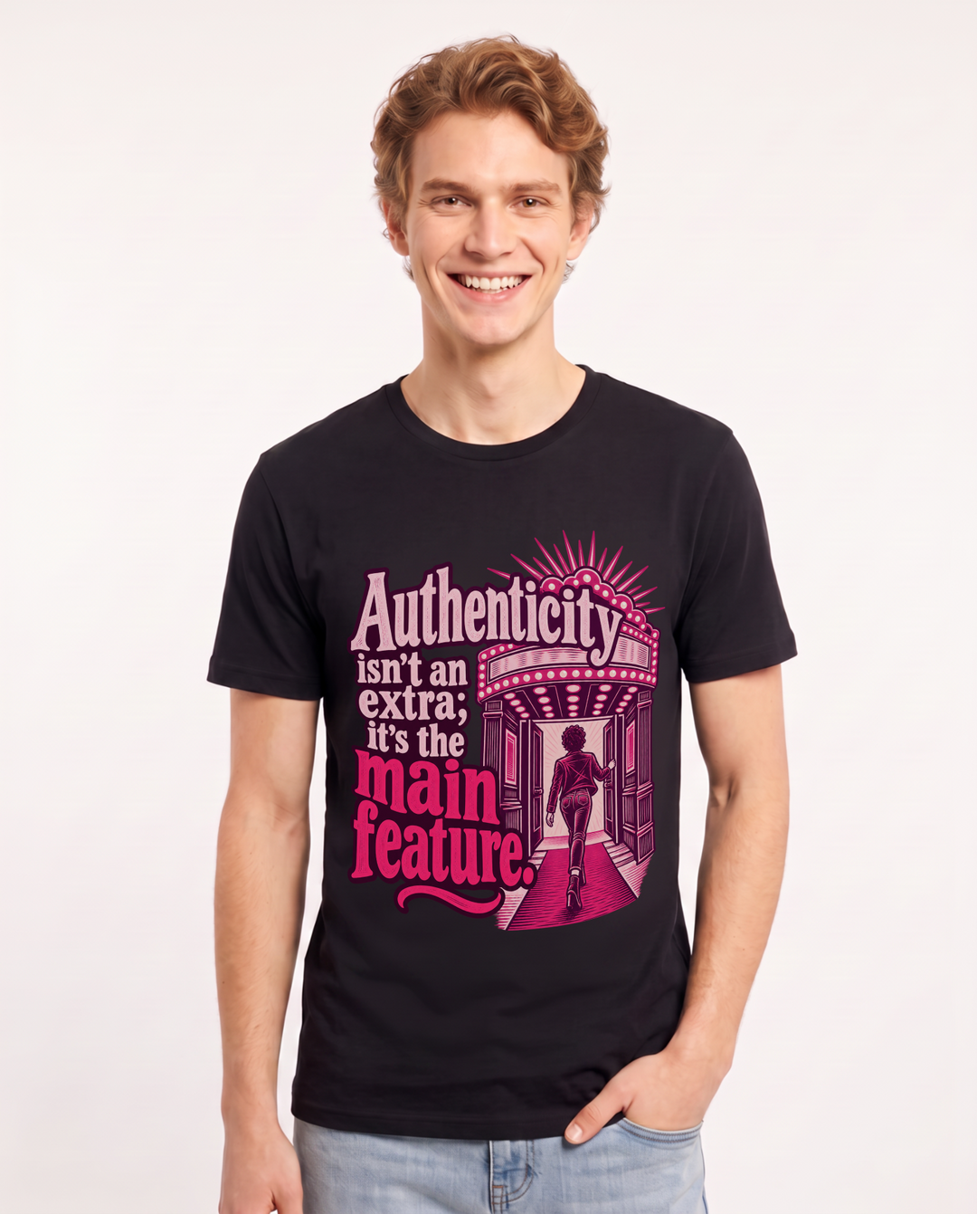 Pride Black T-Shirt for Men – Everyday Expression Graphic Tee product image 3