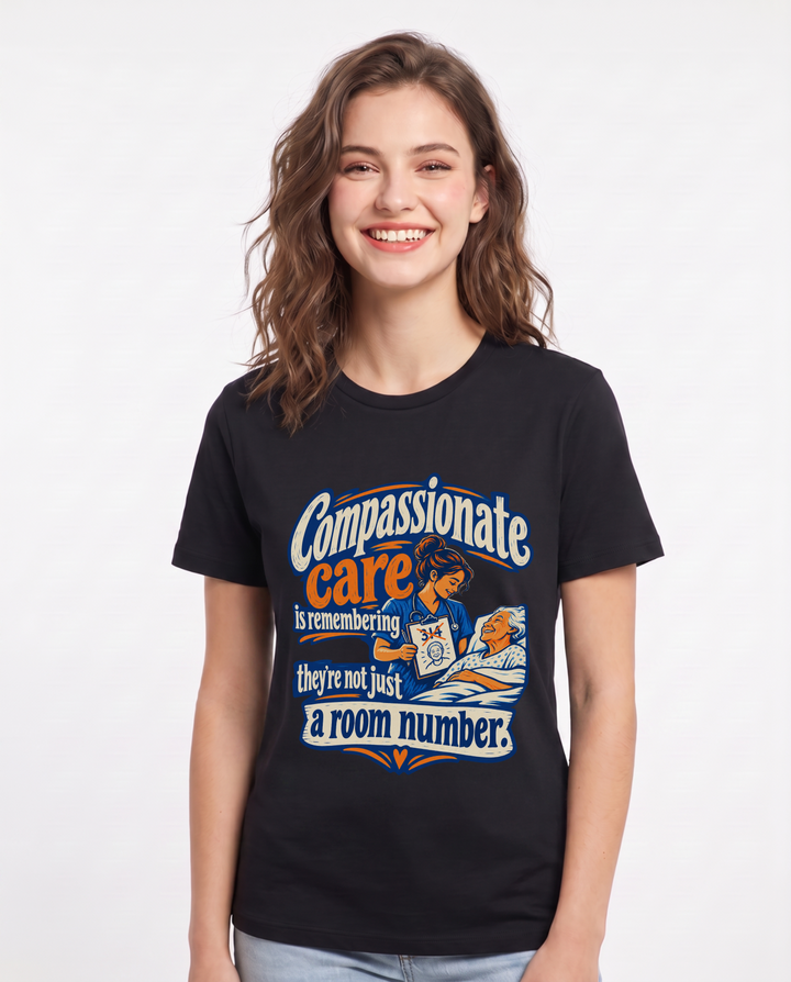 Nurse Black T-Shirt for Women – Nursing Life Graphic Tee product image 3