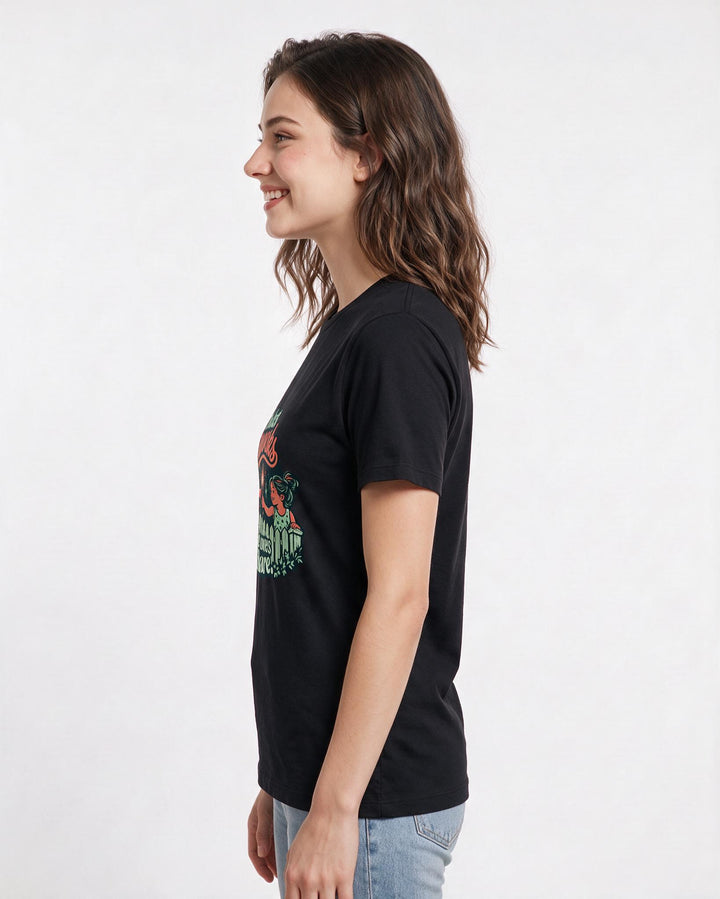 Patriotic Black T-Shirt for Women – Everyday Expression Graphic Tee product image 2