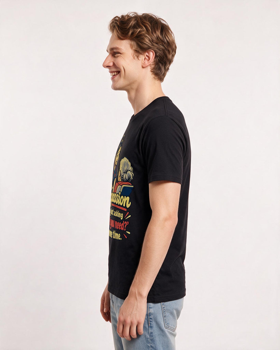 Nurse Black T-Shirt for Men – Nursing Life Graphic Tee product image 2