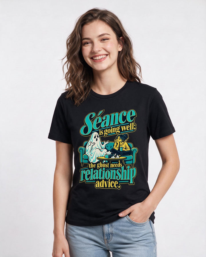Halloween Black T-Shirt for Women – Halloween Theme Graphic Tee product image 1