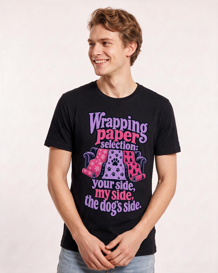 Christmas Black T-Shirt for Men – Holiday Theme Graphic Tee product image 1