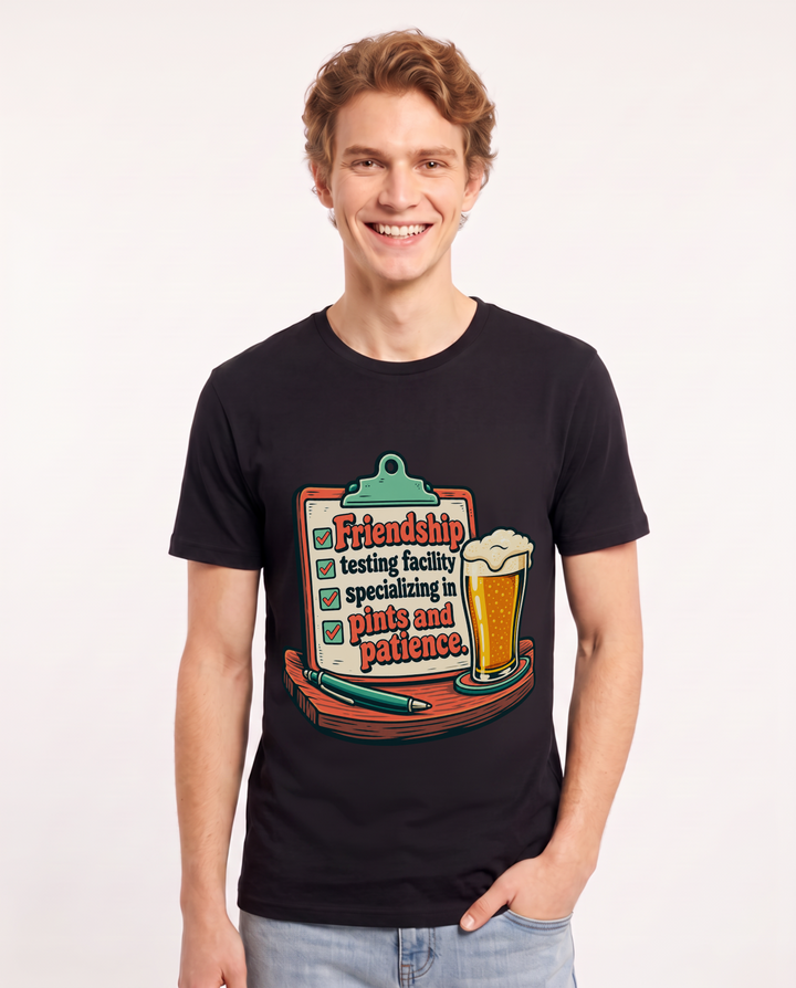 Beer Black T-Shirt for Men – Everyday Expression Graphic Tee product image 3