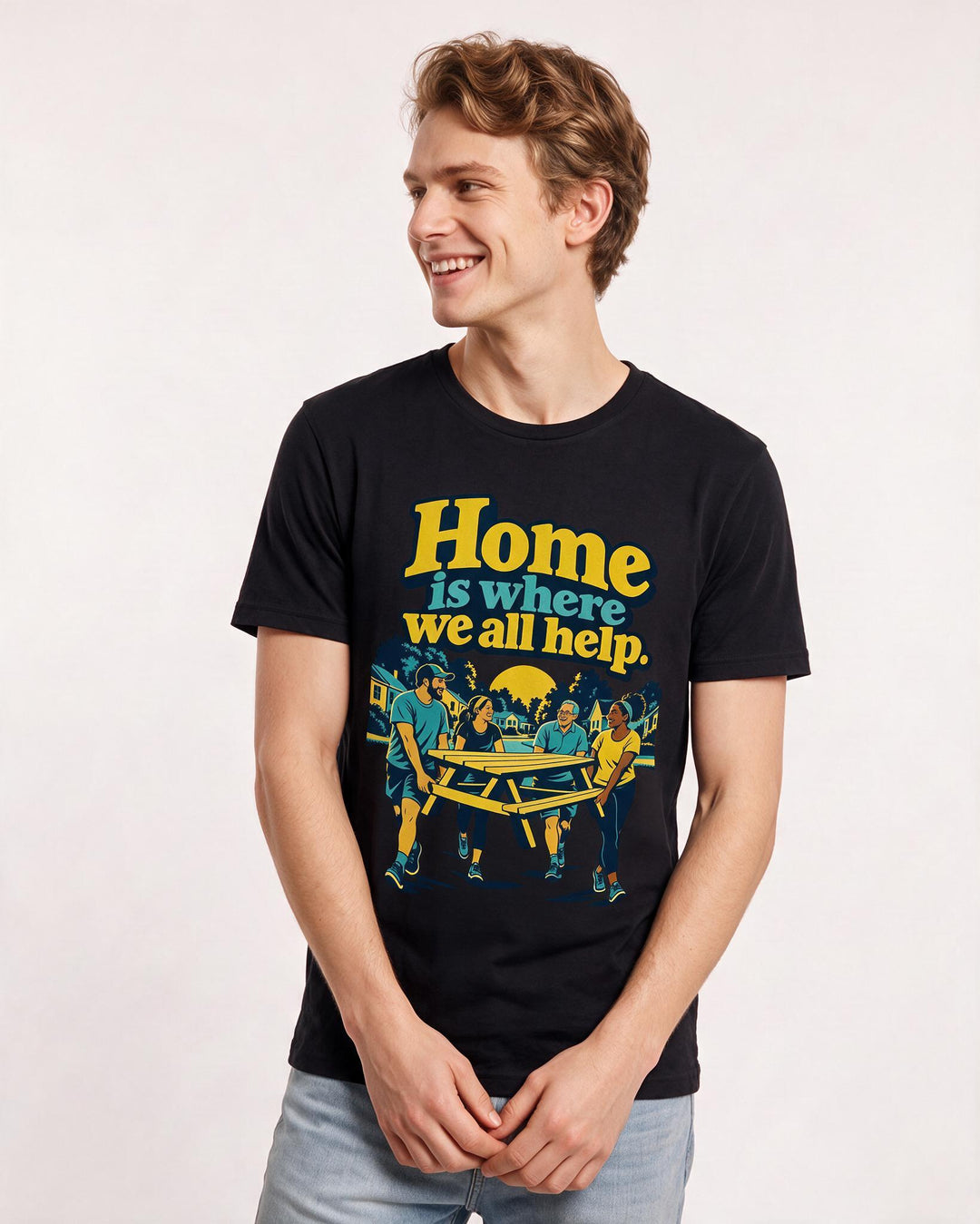 Patriotic Black T-Shirt for Men – Everyday Expression Graphic Tee product image 1