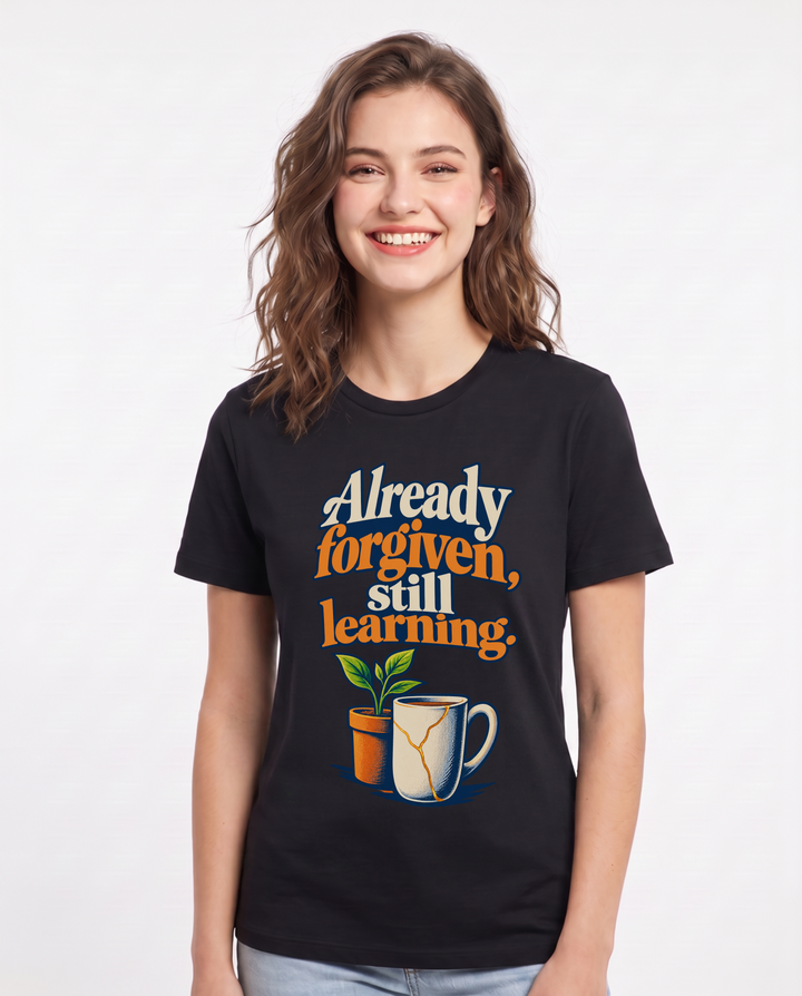 Christian Faith Black T-Shirt for Women – Everyday Expression Graphic Tee product image 3