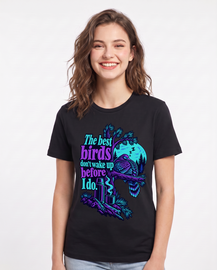 Hunting Black T-Shirt for Women – Everyday Expression Graphic Tee product image 3