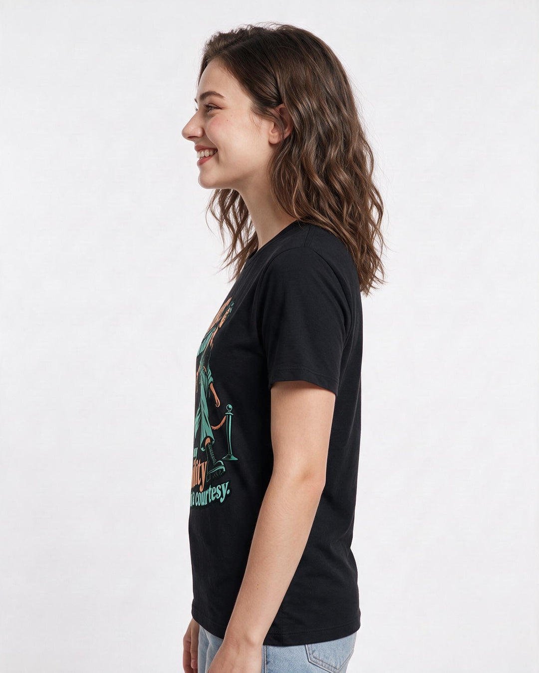 Pride Black T-Shirt for Women – Everyday Expression Graphic Tee product image 2