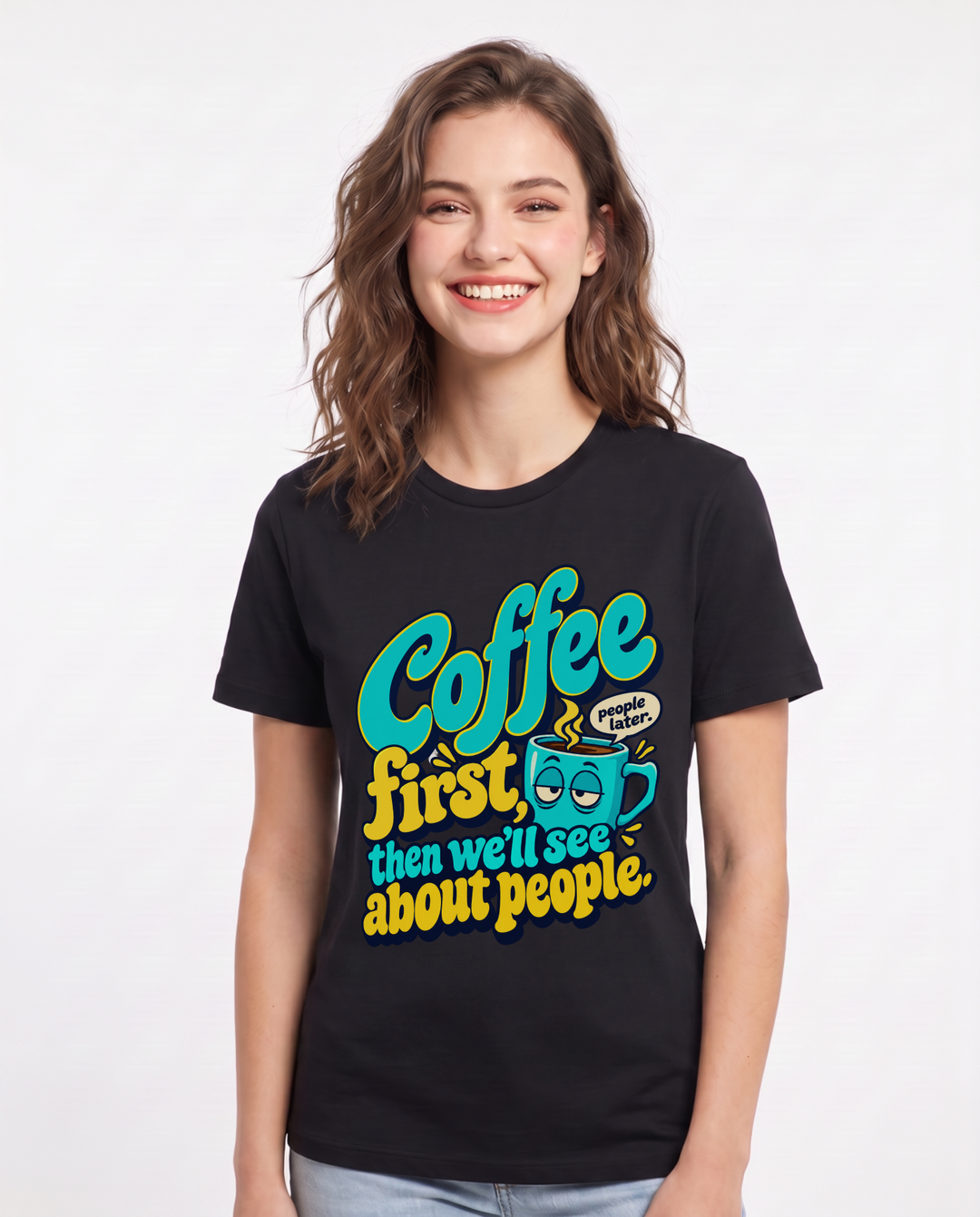 Family Black T-Shirt for Women – Everyday Expression Graphic Tee product image 3