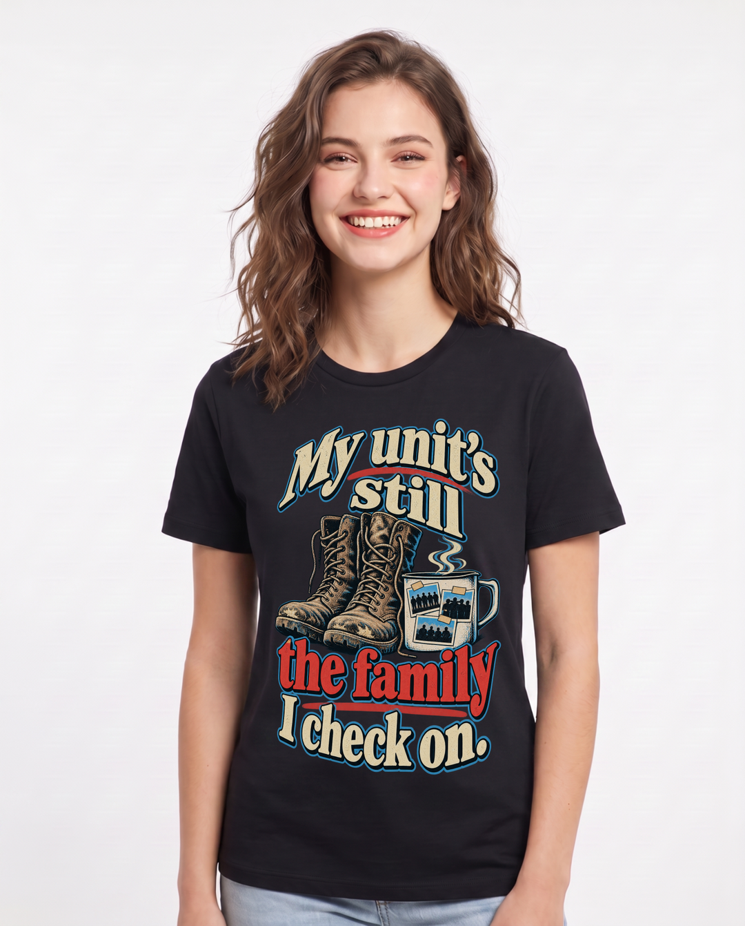 Veteran Black T-Shirt for Women – Everyday Expression Graphic Tee product image 3