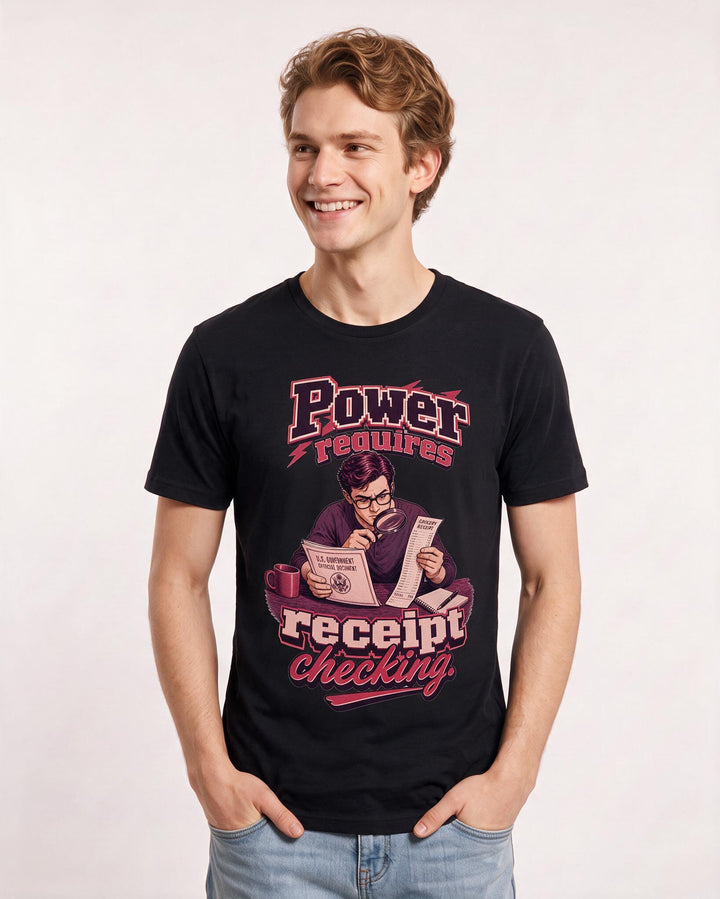 Political Statement Black T-Shirt for Men – Everyday Expression Graphic Tee product image 1