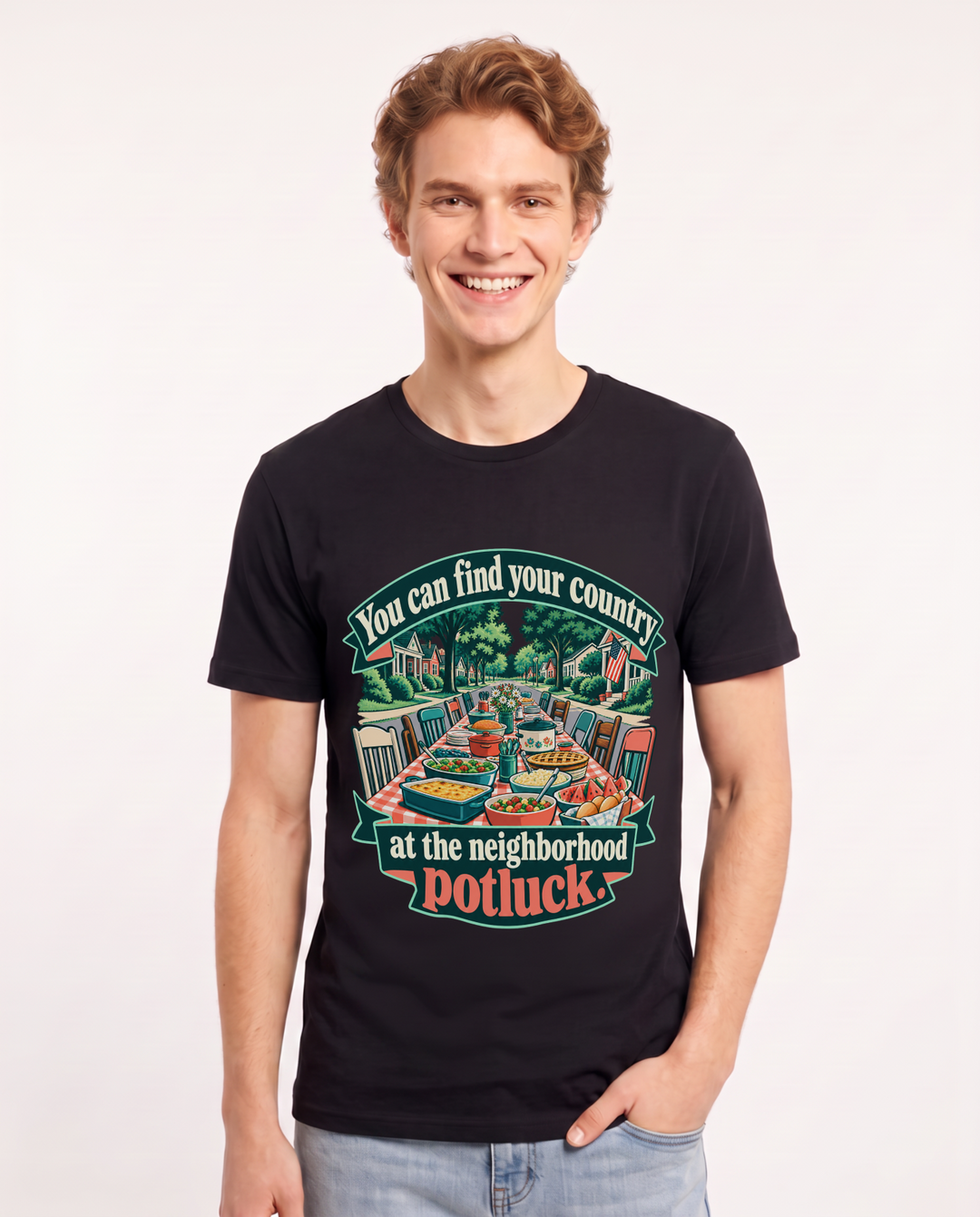 Patriotic Black T-Shirt for Men – Everyday Expression Graphic Tee product image 3
