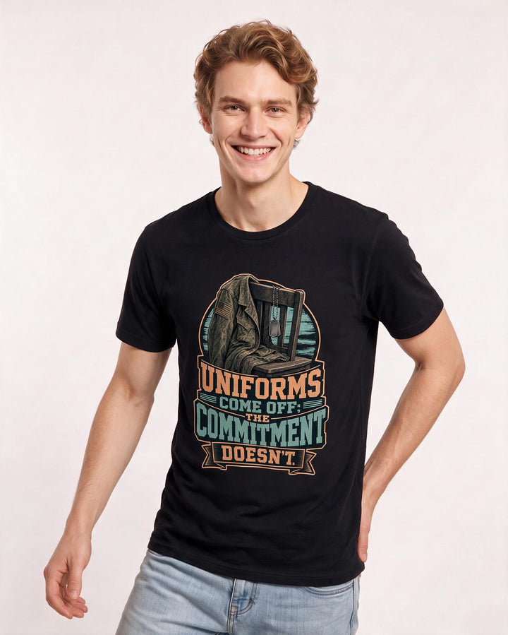 Veteran Black T-Shirt for Men – Everyday Expression Graphic Tee product image 1