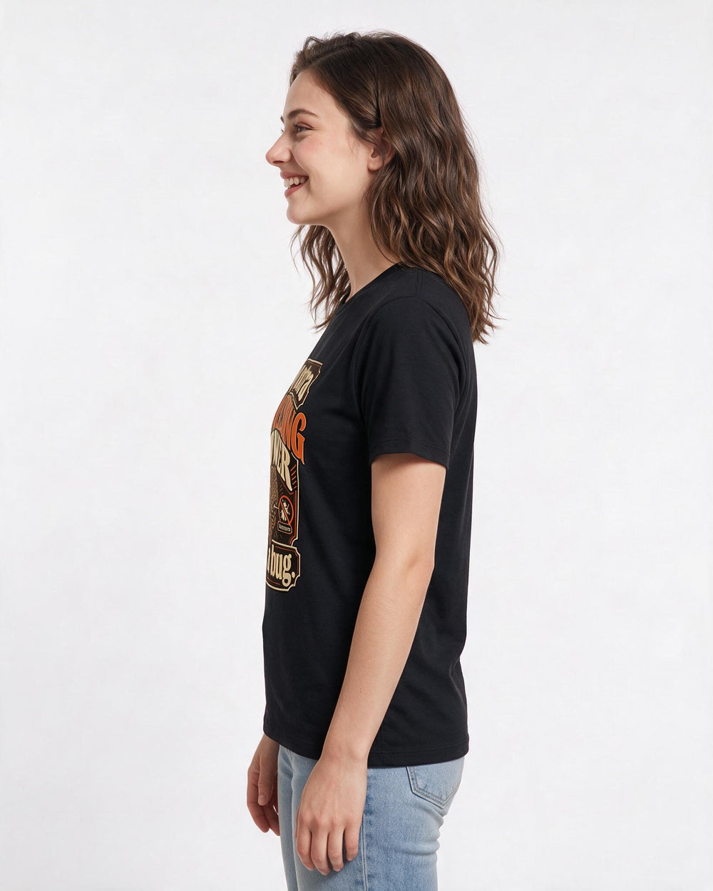 Neurodiversity Black T-Shirt for Women – Everyday Expression Graphic Tee product image 2