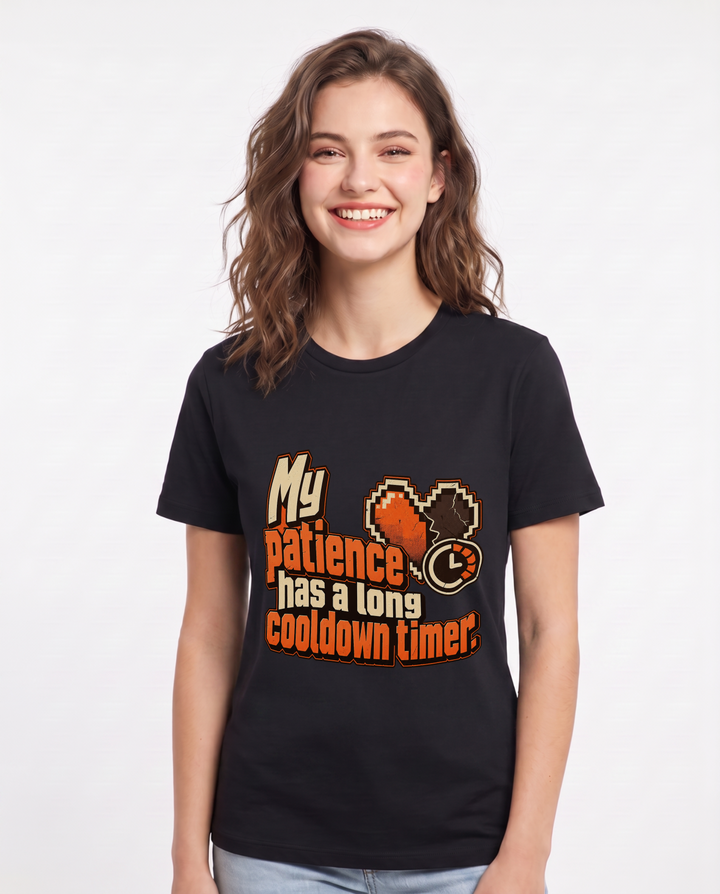 Gaming Black T-Shirt for Women – Game Night Graphic Tee product image 3
