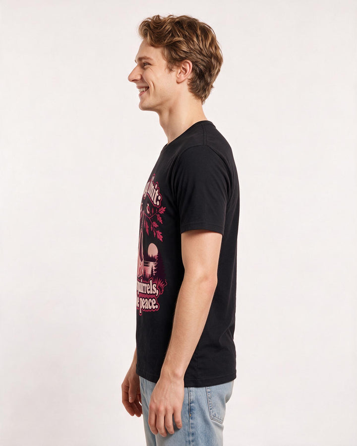 Hunting Black T-Shirt for Men – Everyday Expression Graphic Tee product image 2