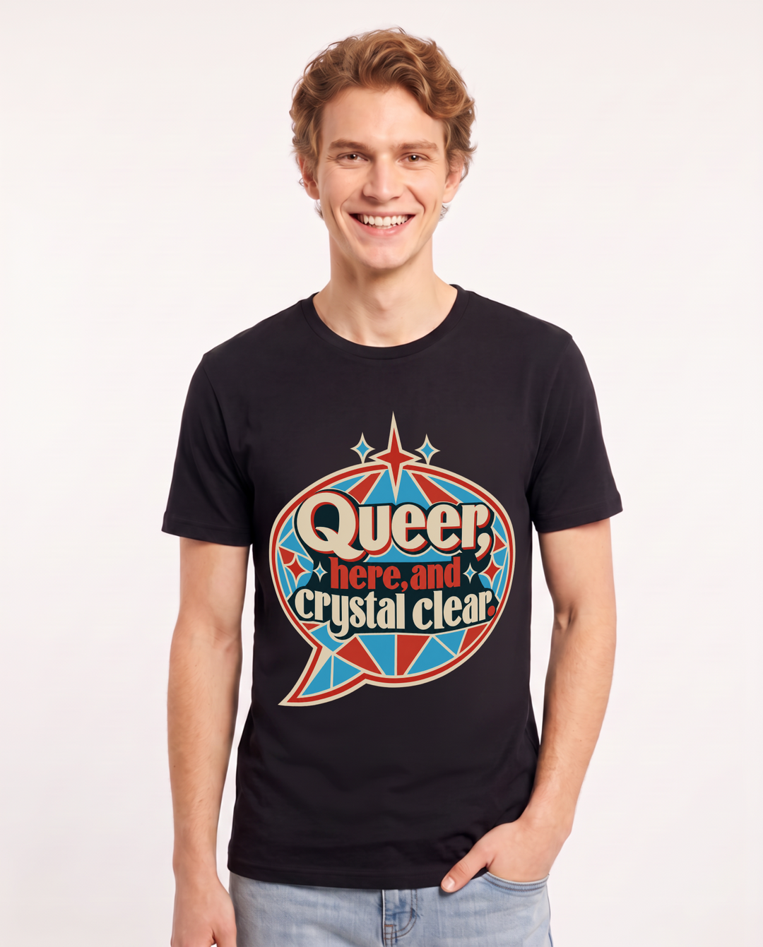 Pride Black T-Shirt for Men – Everyday Expression Graphic Tee product image 3