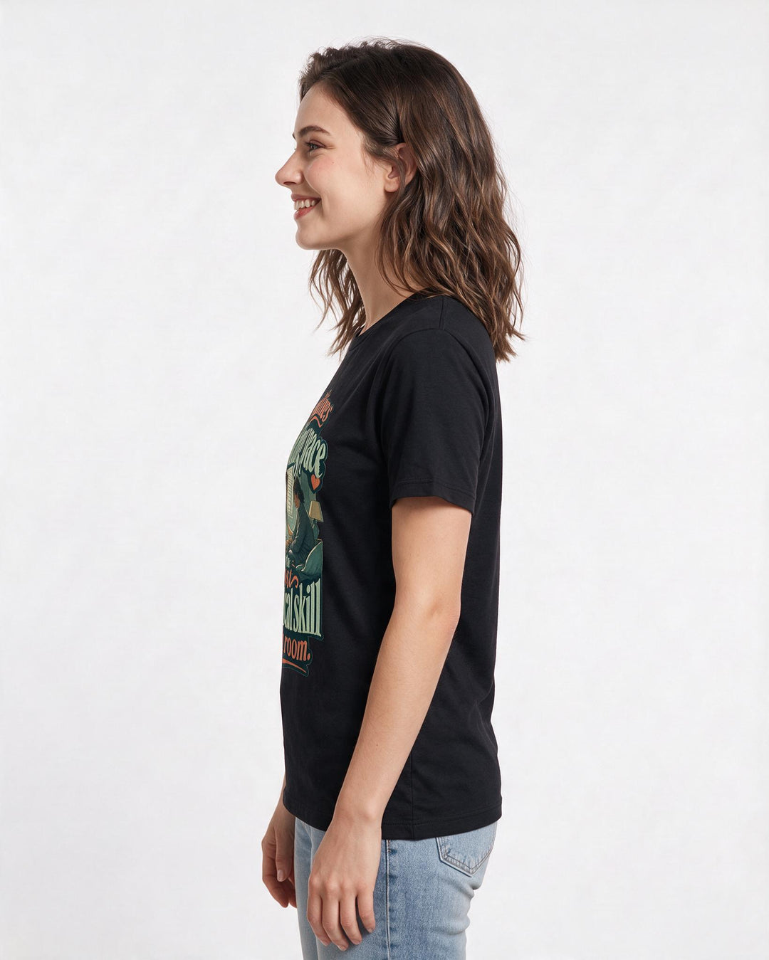 Nurse Women's Black T-Shirt – "Sometimes holding space is the most technical skill in the room." product image 2