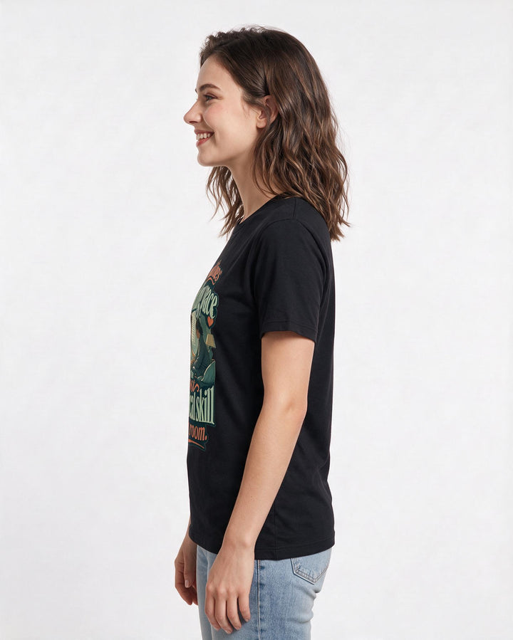 Nurse Women's Black T-Shirt – "Sometimes holding space is the most technical skill in the room." product image 2