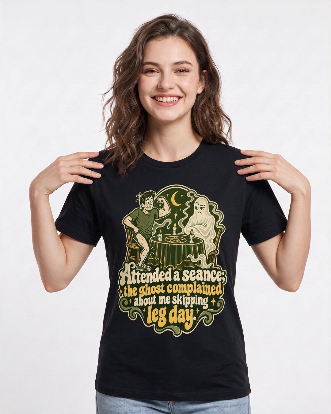 Halloween Black T-Shirt for Women – Halloween Theme Graphic Tee product image 1