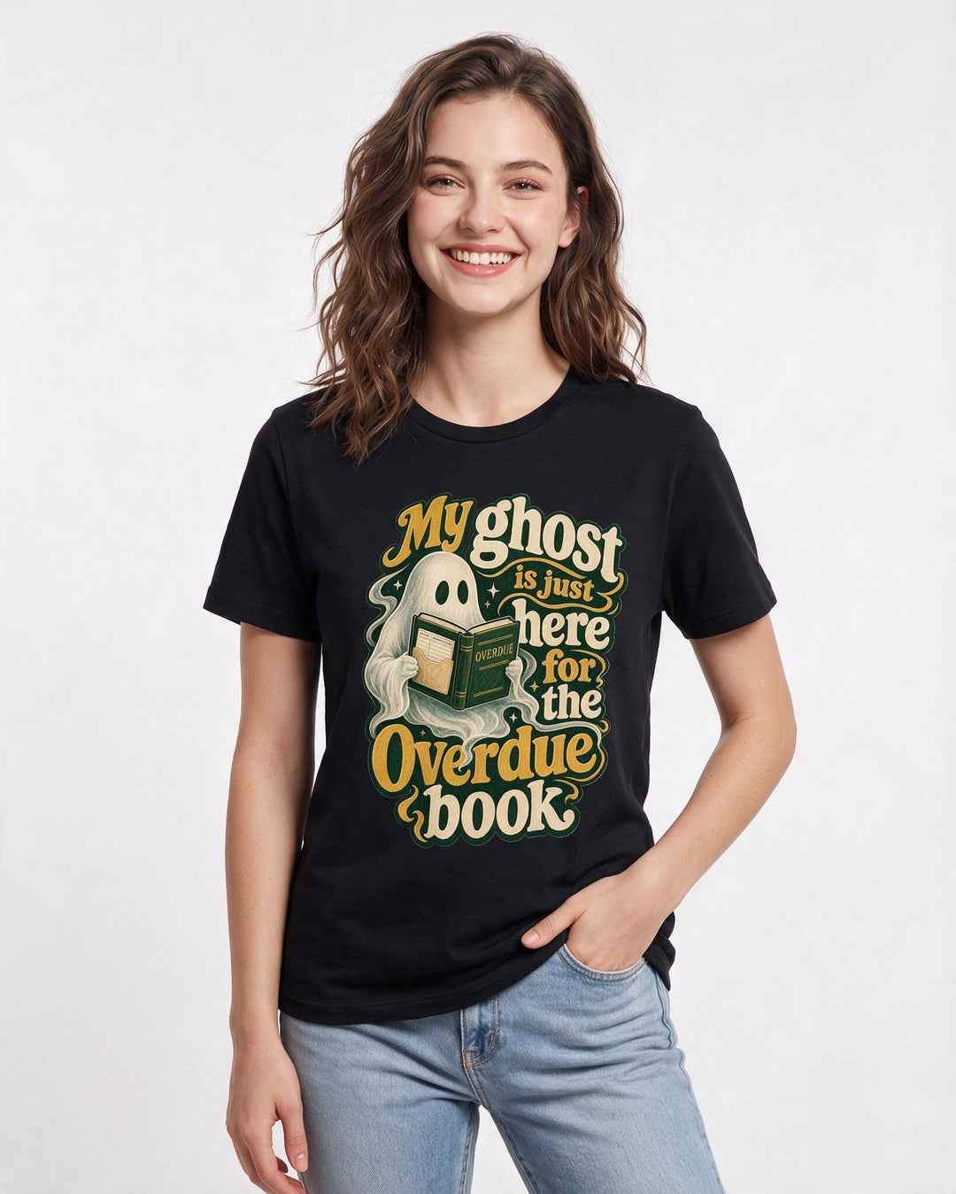 Halloween Black T-Shirt for Women – Halloween Theme Graphic Tee product image 1
