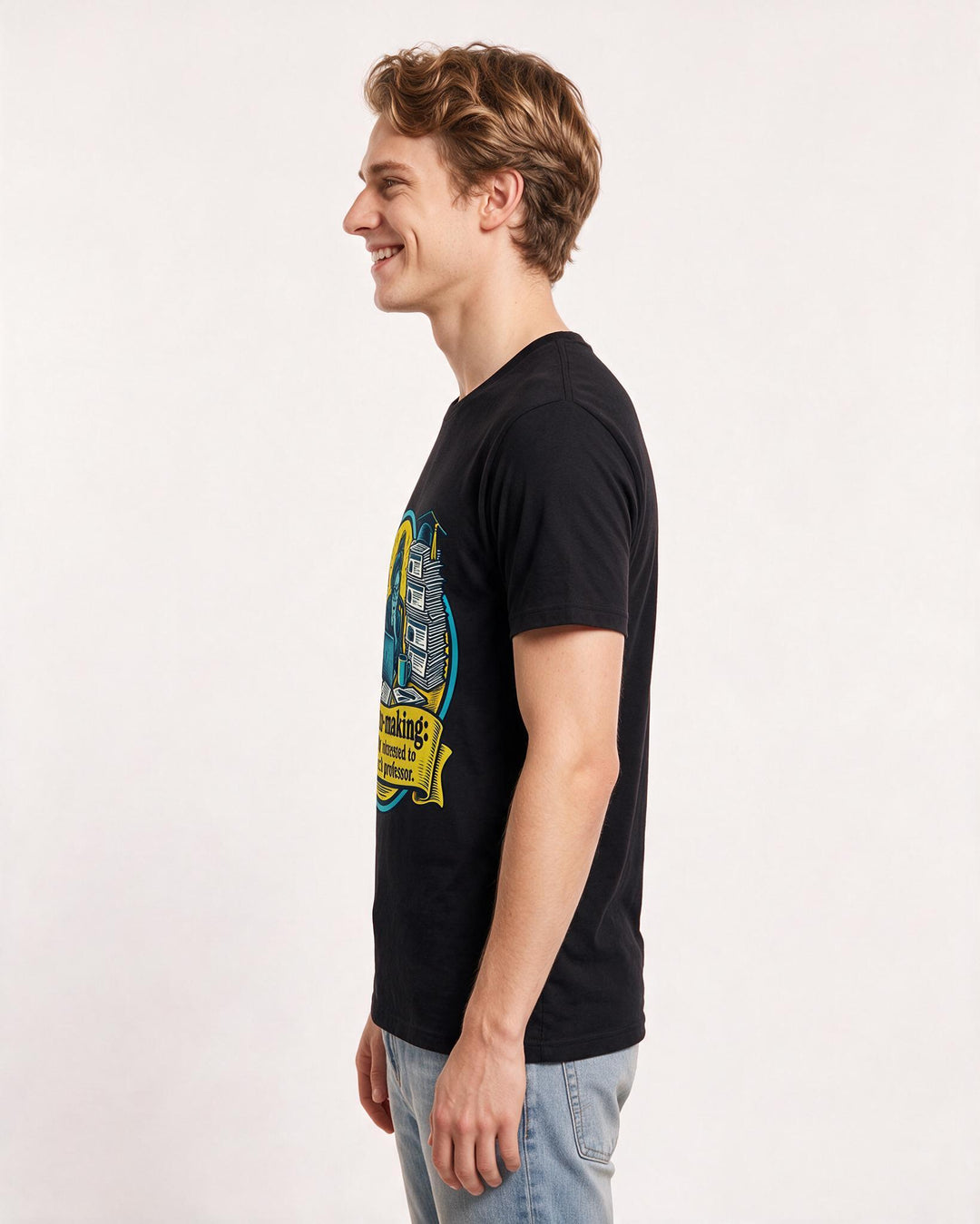 Meme Black T-Shirt for Men – Everyday Expression Graphic Tee product image 2