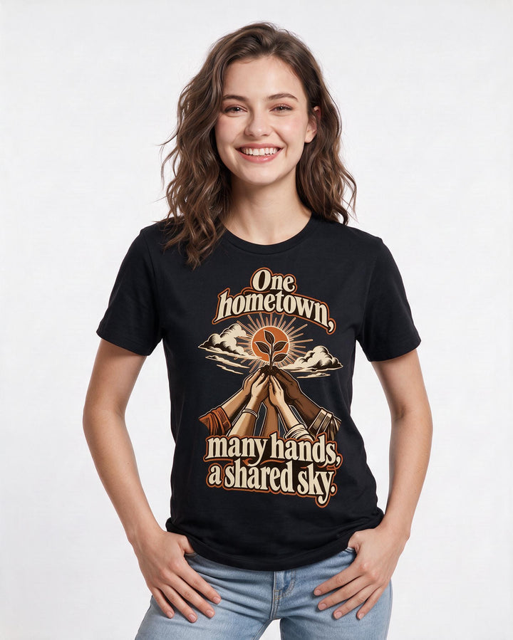 Patriotic Black T-Shirt for Women – Everyday Expression Graphic Tee product image 1
