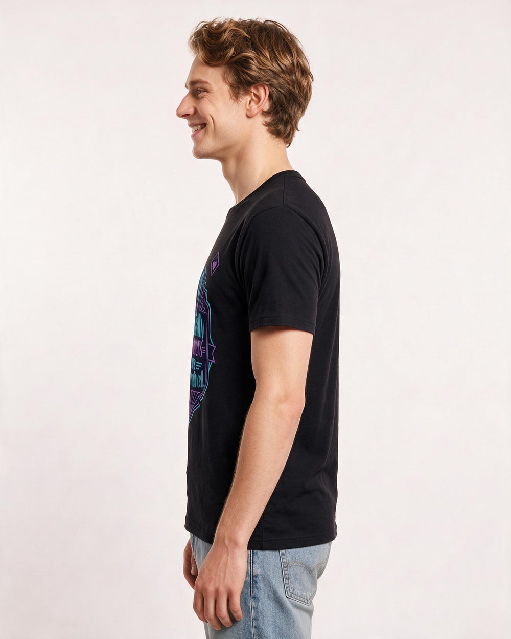 Couples Men's Black T-Shirt - Officially co-owners of one shared brain product image 2
