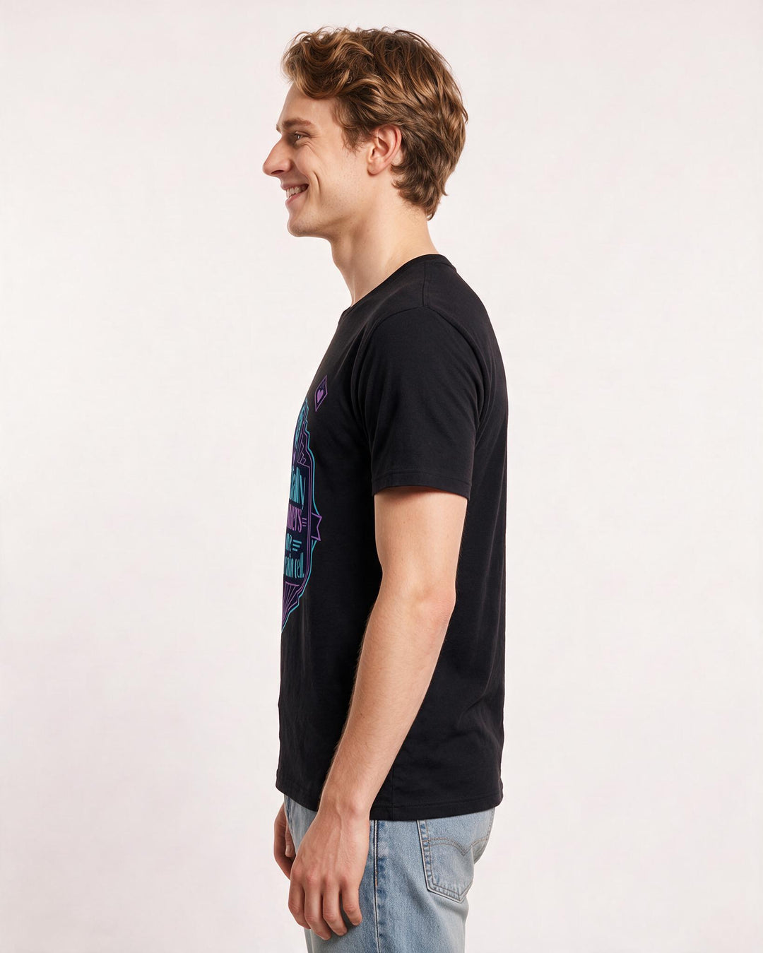 Couples Men's Black T-Shirt - Officially co-owners of one shared brain product image 2