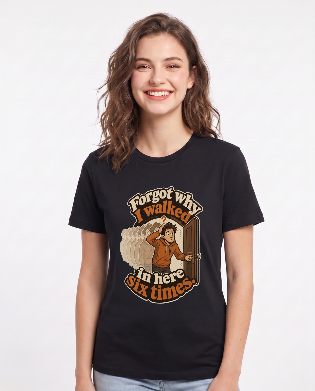 Meme Black T-Shirt for Women – Everyday Expression Graphic Tee product image 3
