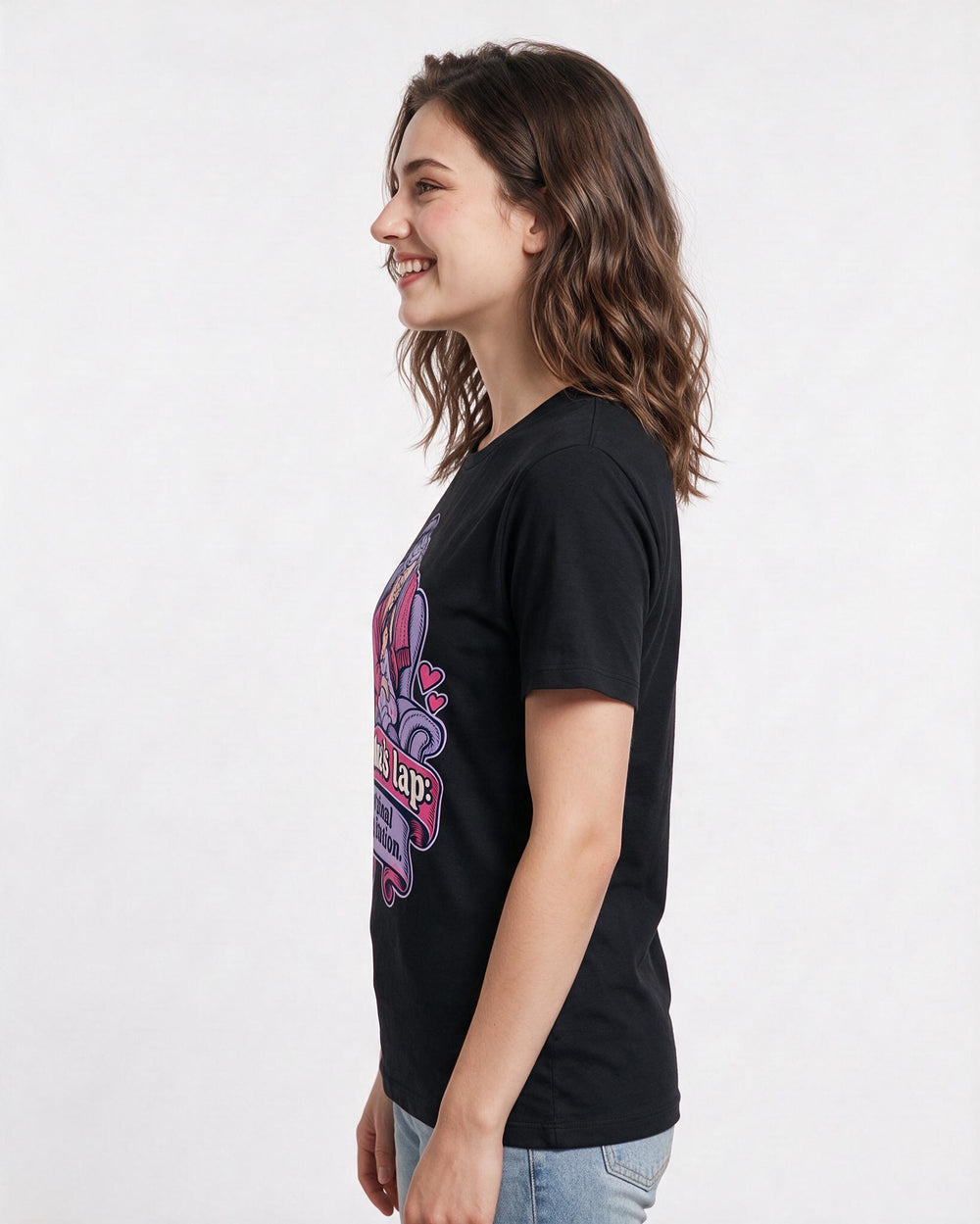 Grandparent Black T-Shirt for Women – Everyday Expression Graphic Tee product image 2