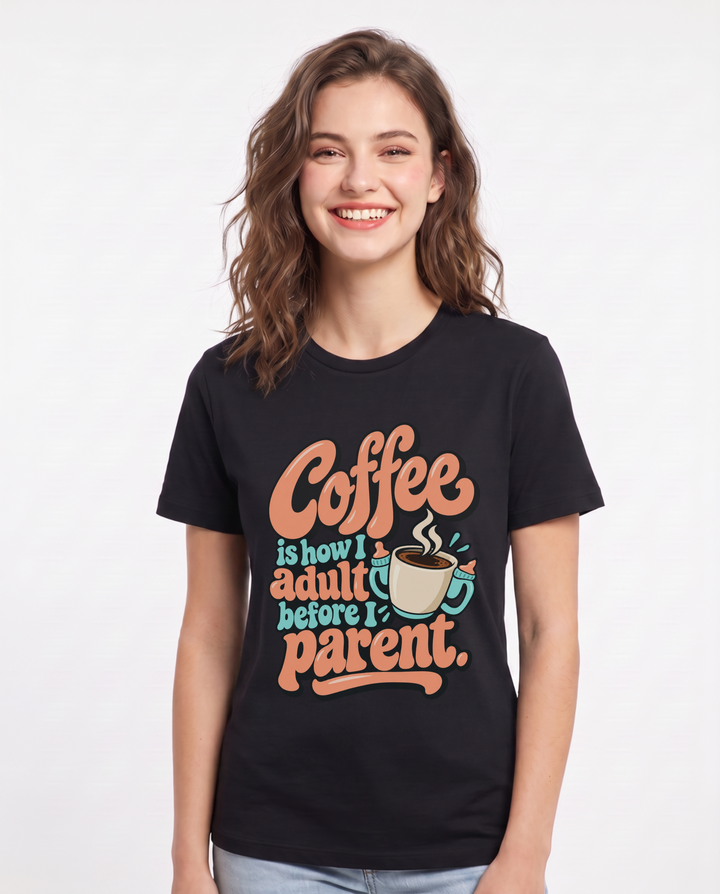 Mom Black T-Shirt for Women – Everyday Expression Graphic Tee product image 3