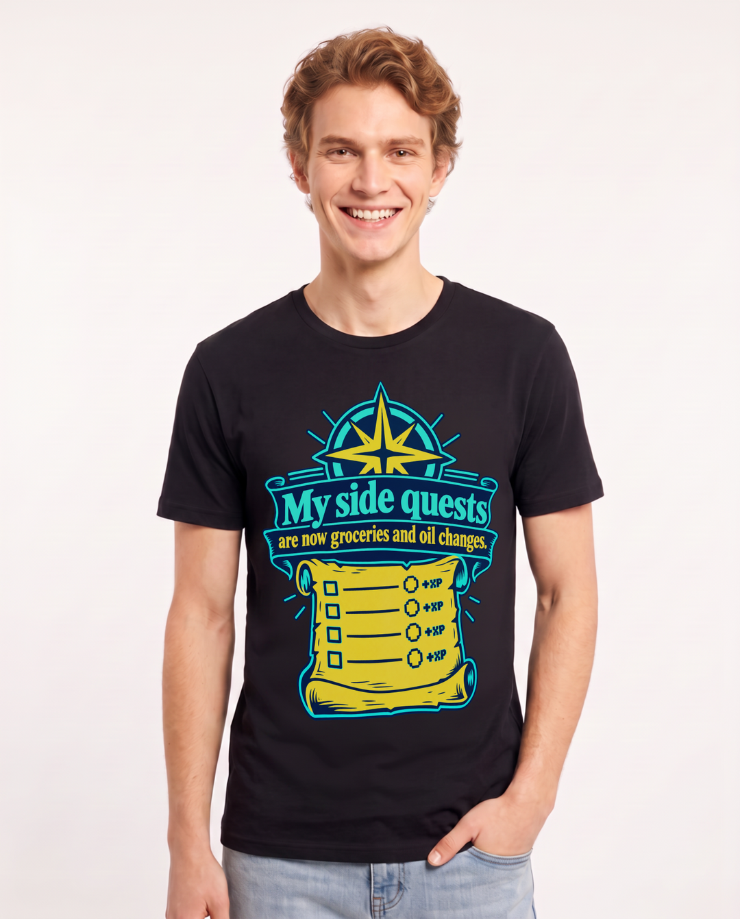 Gaming Black T-Shirt for Men – Game Night Graphic Tee product image 3