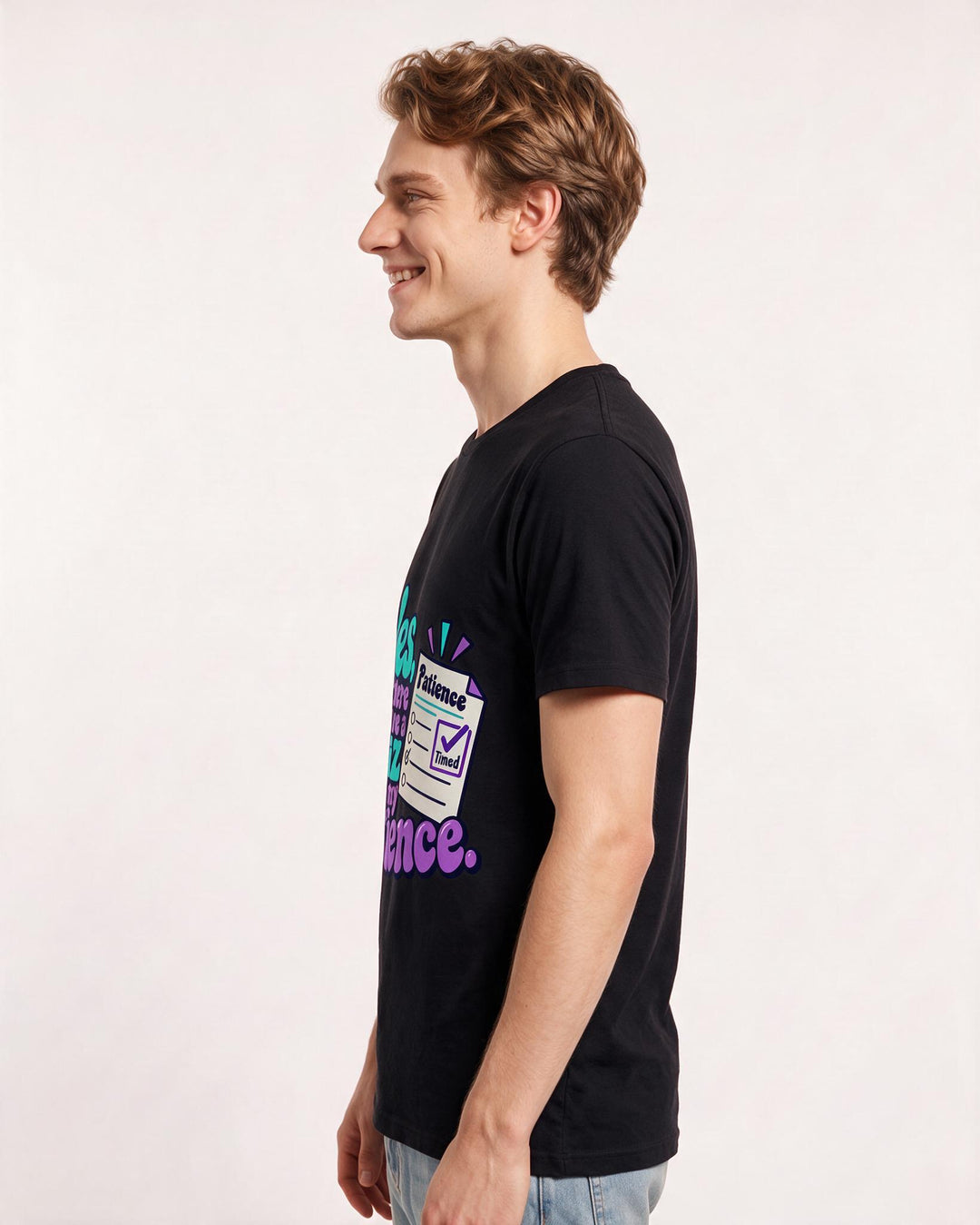 Teacher Black T-Shirt for Men – Everyday Expression Graphic Tee product image 2