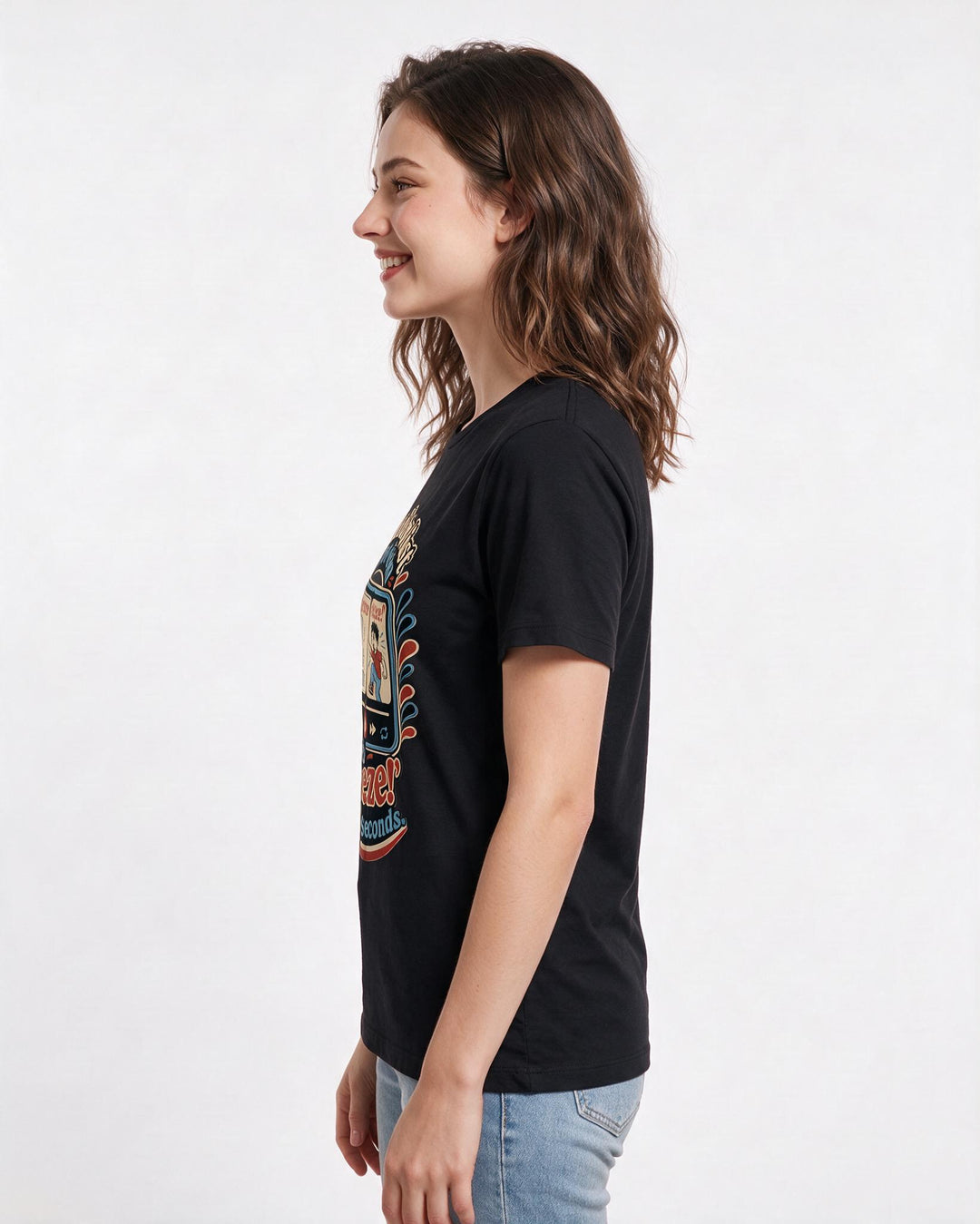 Teacher Black T-Shirt for Women – Everyday Expression Graphic Tee product image 2