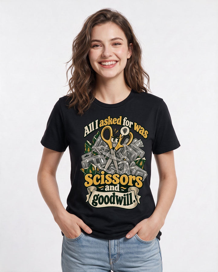 Christmas Black T-Shirt for Women – Holiday Theme Graphic Tee product image 1