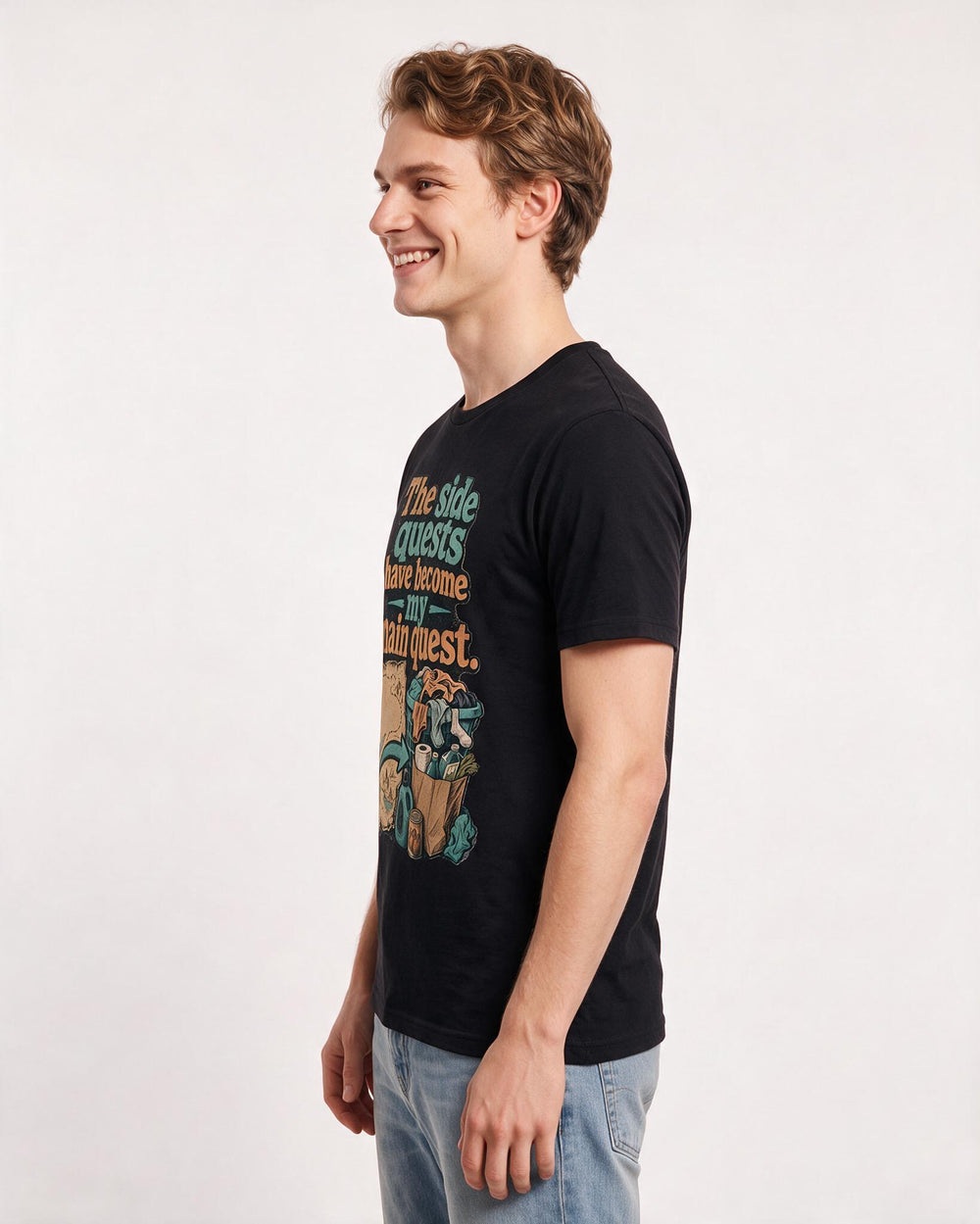 Gaming Black T-Shirt for Men – Game Night Graphic Tee product image 2