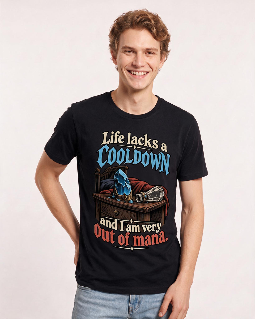 Gaming Black T-Shirt for Men – Game Night Graphic Tee product image 1
