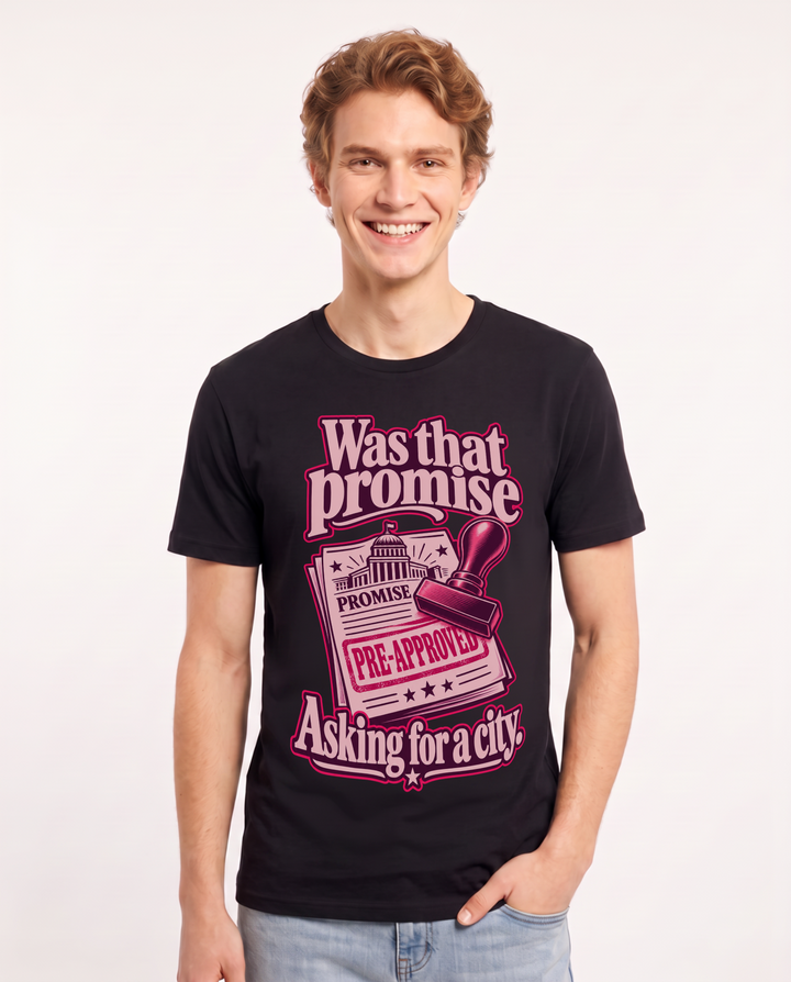 Political Statement Black T-Shirt for Men – Everyday Expression Graphic Tee product image 3